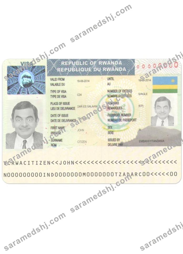 RWANDA travel visa
